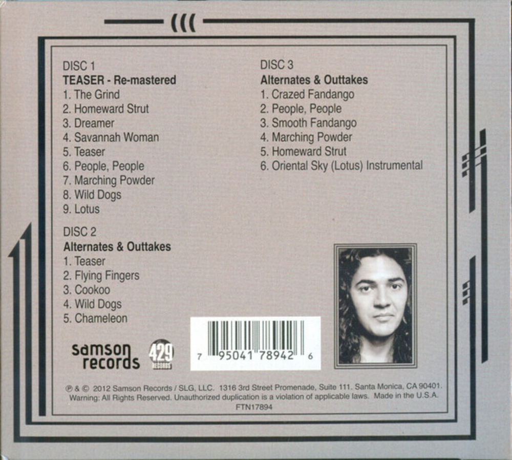 Tommy Bolin / The Definitive Teaser Collector's Edition (5CD)