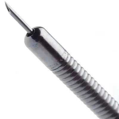 Инъекционная игла в металлическом тубусе диаметр трубки 2,4 мм длина трубки 2300 мм игла 6 мм 23G диаметр рабочего канала 2.8 мм 10 шт