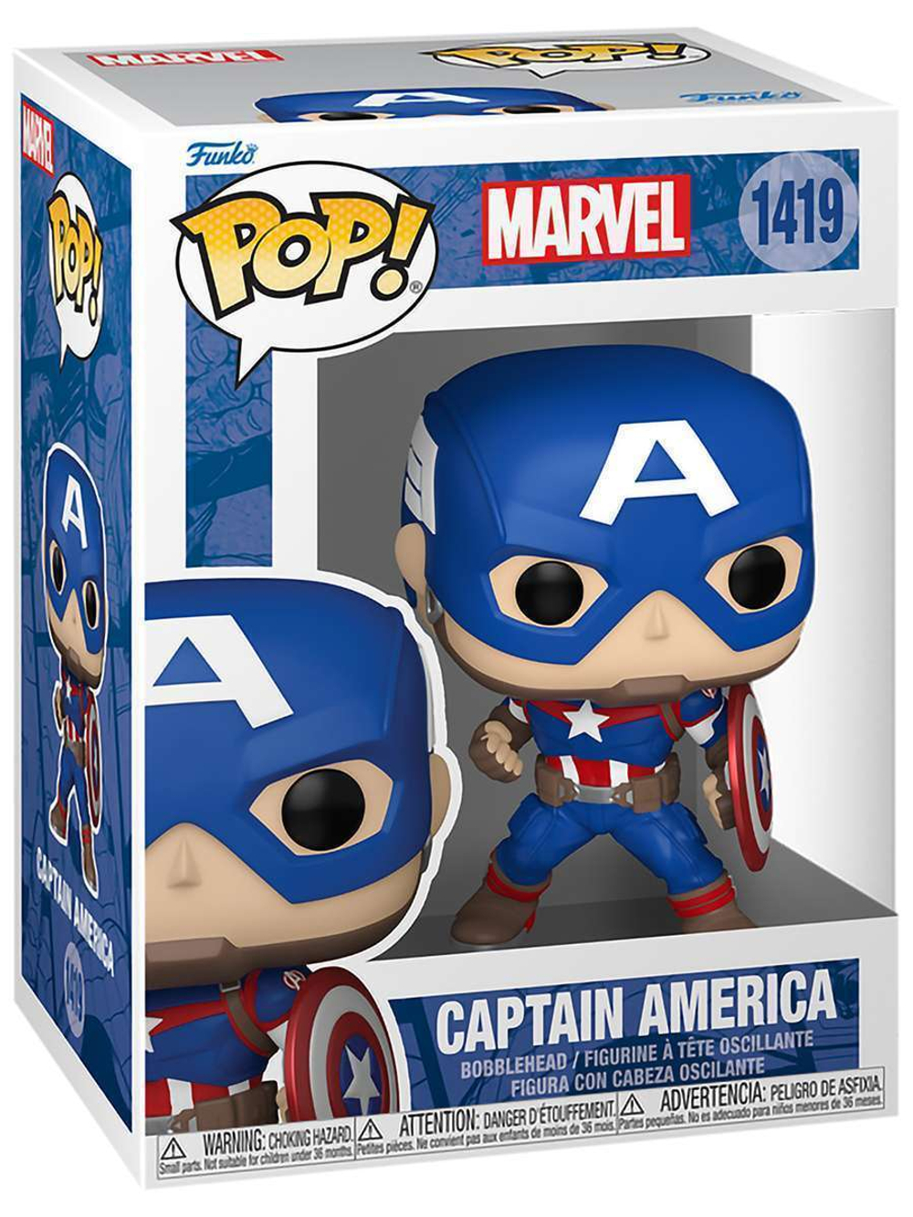 Фигурка Funko POP! Bobble Marvel New Classics Captain America (1419) 82497