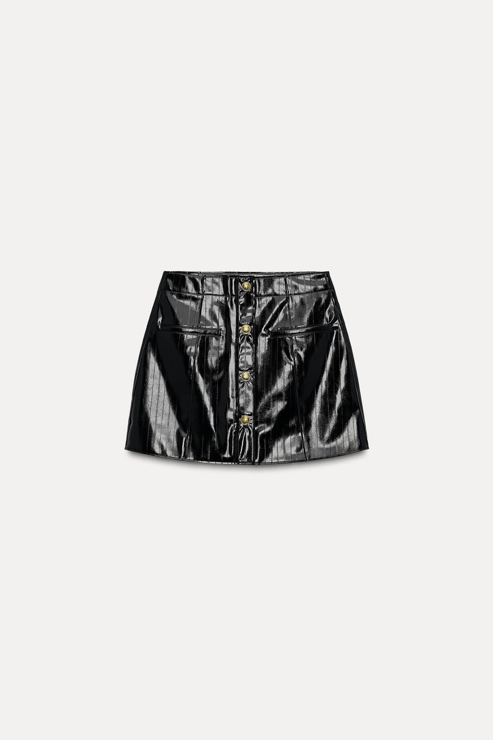 Короткая юбка из искусственной кожи - zw collection