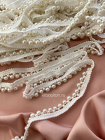 Тесьма кант с жемчугом