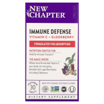 New Chapter, Иммунная защита, витамин C + бузина, 30 вегетарианских таблеток