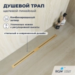 Душевой трап RGW SDR-52Gb 76215260-06 60 золото брашированное