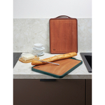 Доска разделочная двусторонняя из пшеничного волокна и черного дерева arlett, 44,5х30,5 см, сливовая