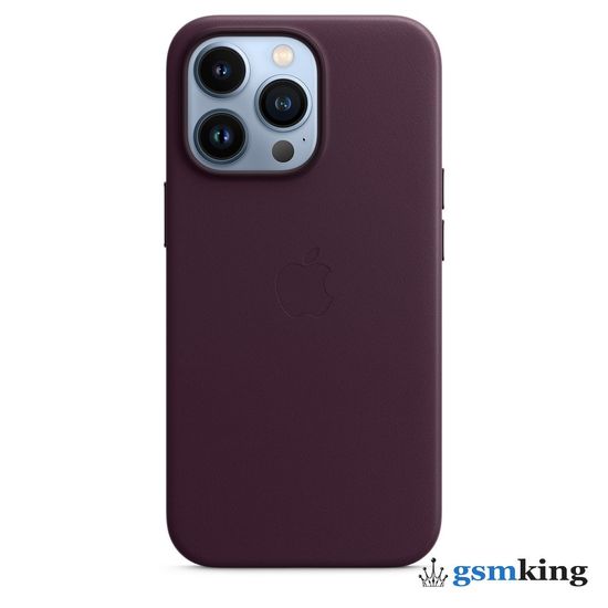 Apple Leather Case with MagSafe iPhone 13 Pro Dark Cherry «Тёмная вишня» MM1A3ZE/A