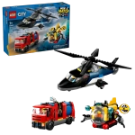 Конструктор LEGO City 60462 Вертолет, пожарная машина и подводная лодка