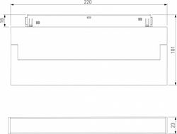 Накладной светильник Elektrostandard Slim Magnetic a063543