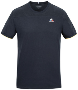 Мужская теннисная футболка Le Coq Sportif TENNIS Tee SS No.1 M - sky captain