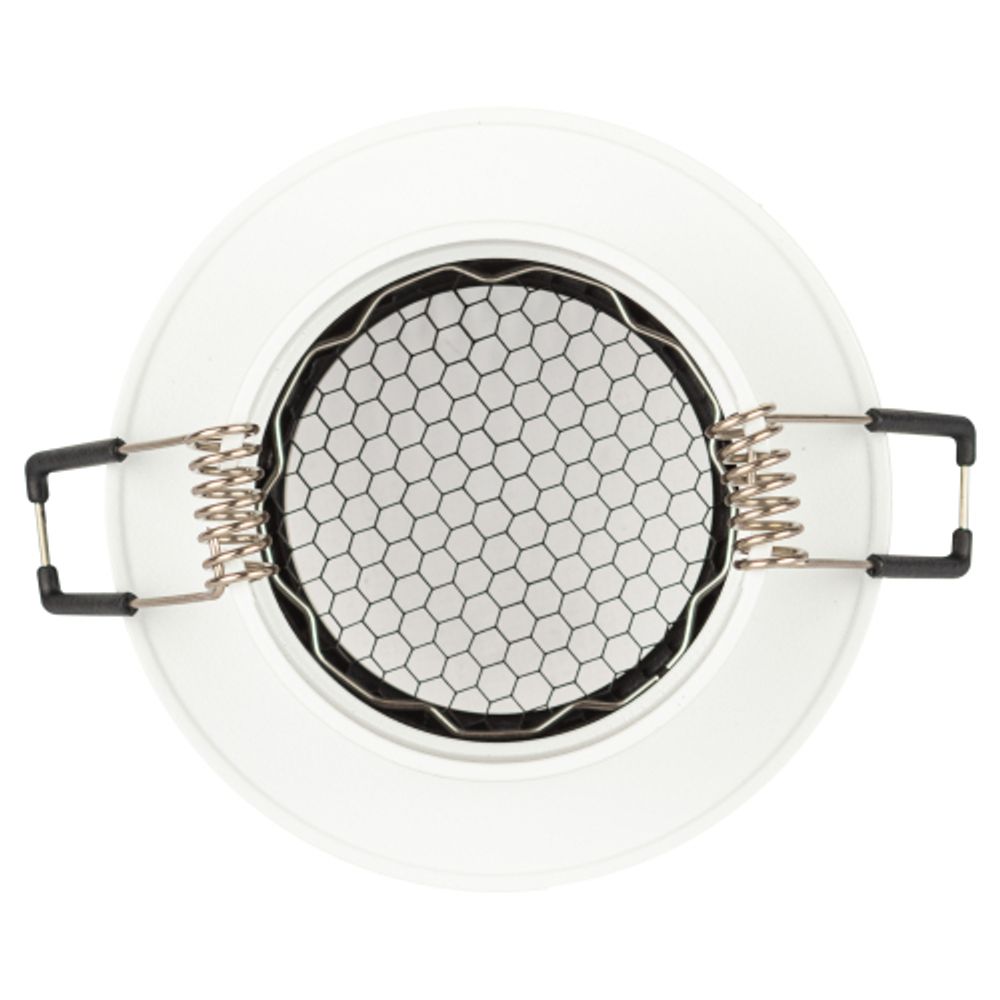 Встраиваемый светильник алюминиевый ЭРА KL109 WH/BK MR16 GU5.3 белый/черный матовый