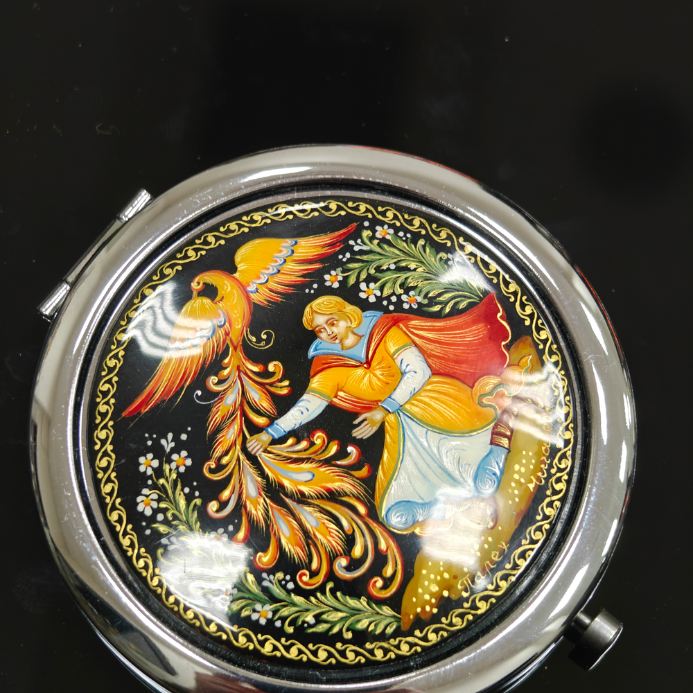 Ручное зеркало "Иван-царевич и Жар-птица" (худ. роспись Палех)