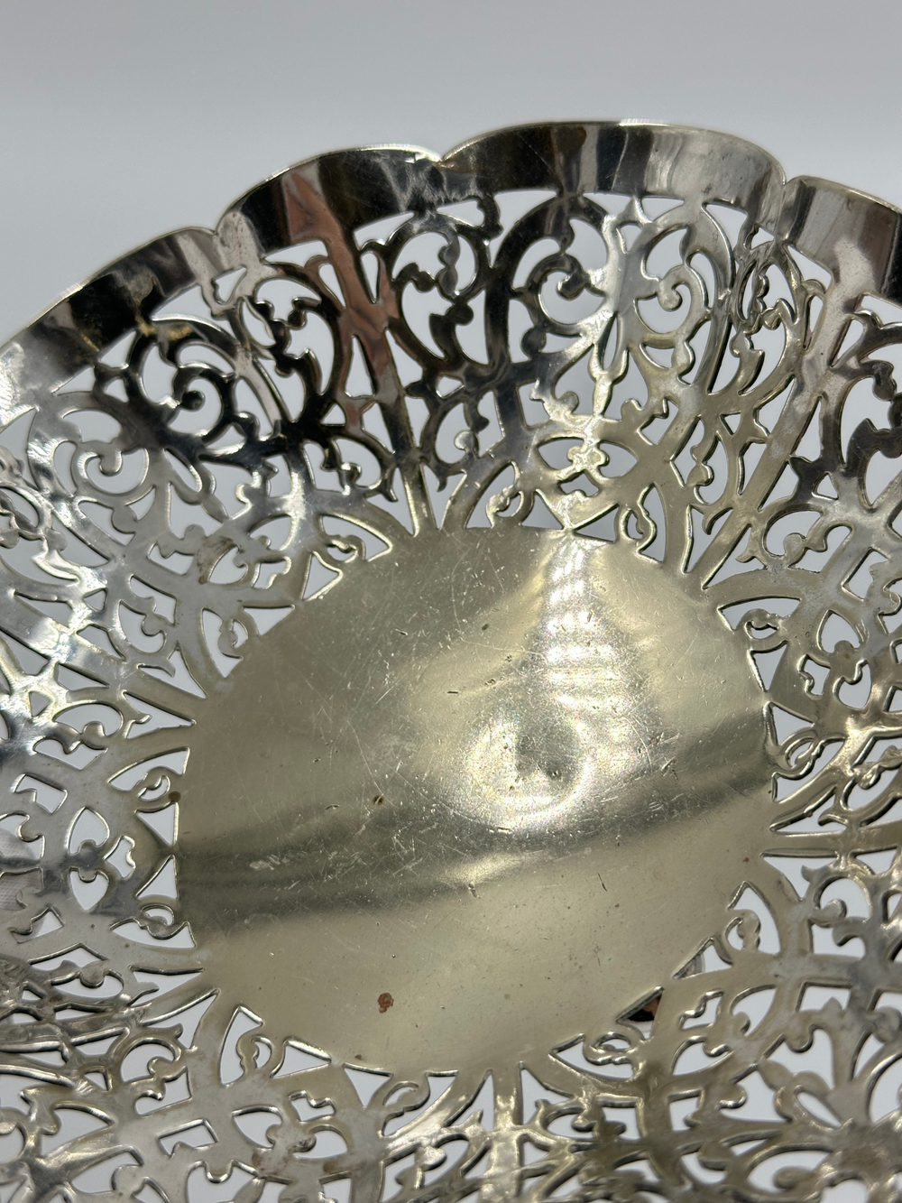 Конфетница посеребренная