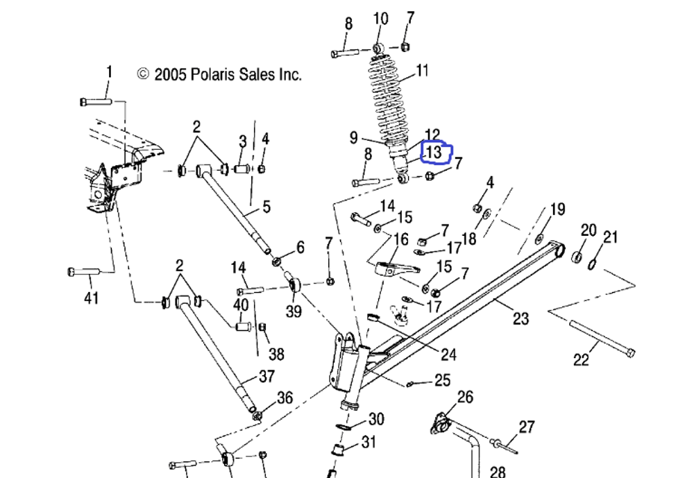 Аммортизатор Polaris 7041932