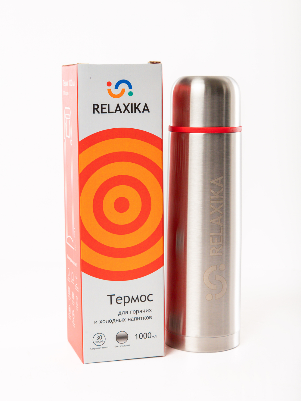 Термос Relaxika 101 (1 литр), стальной