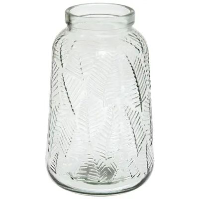 Ваза стеклянная «Пальм» 7*20см прозрачная