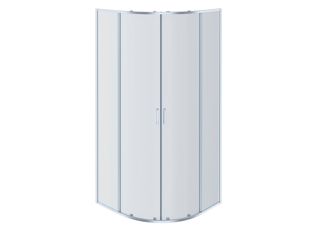 AQ NAA 2142-90 (новый артикул AQ ARI RO 09020CH) Душевой уголок 1/4 круга, двери раздвижные 900x900x2000, профиль хром, стекло прозрачное