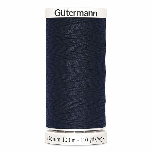 Нитки для джинсовых тканей Gutermann Denim 50 (100 метров), 5 кат. | 6950 т.синий