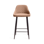 Стул барный Douglas ромб, бархат бежевый 5