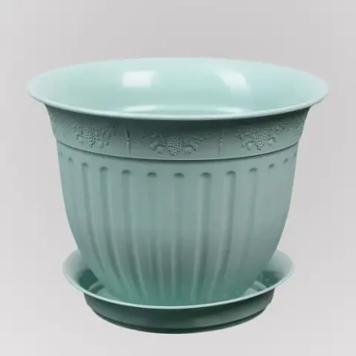 Горшок Виноград, D 22, 2,25 л, мятный с поддоном
