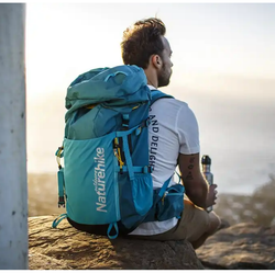 Рюкзак туристический Naturehike 45L, голубой