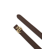 Двухсторонний кожаный ремень LAUREN RALPH LAUREN - коричневый(412912039)