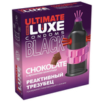 Презерватив Luxe Black Ultimate «Реактивный трезубец», черный, рельефный