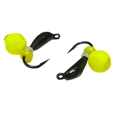 Мормышка Владимирская Микроб 0.2г безнасадочная цв. с Шар-Подвес Желтый 1.5мм арт.485