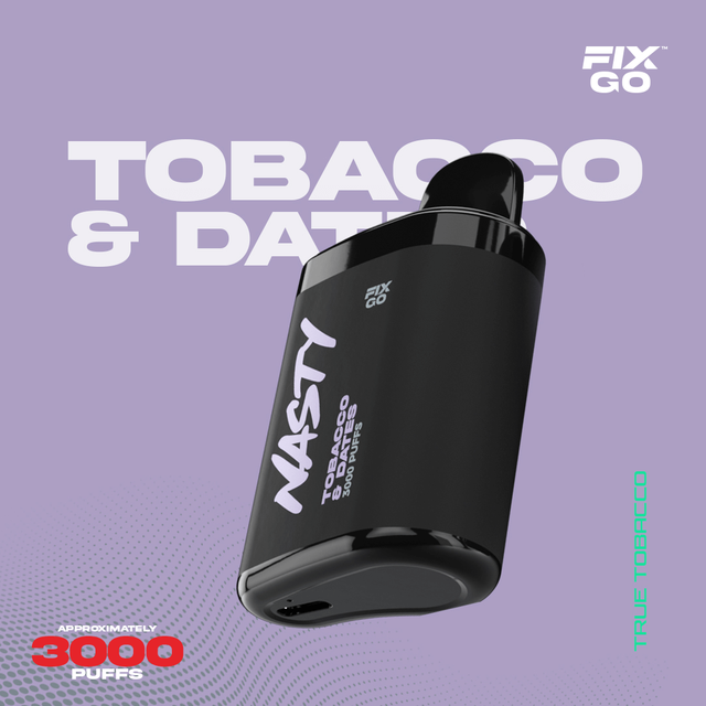Одноразовый Pod Nasty Fix Go - Tobacco&Dates (3000 затяжек)