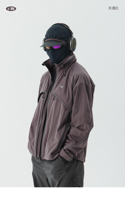 Куртка Nothomme Blue Reflective Stand-Up Cycling Jacket Purple