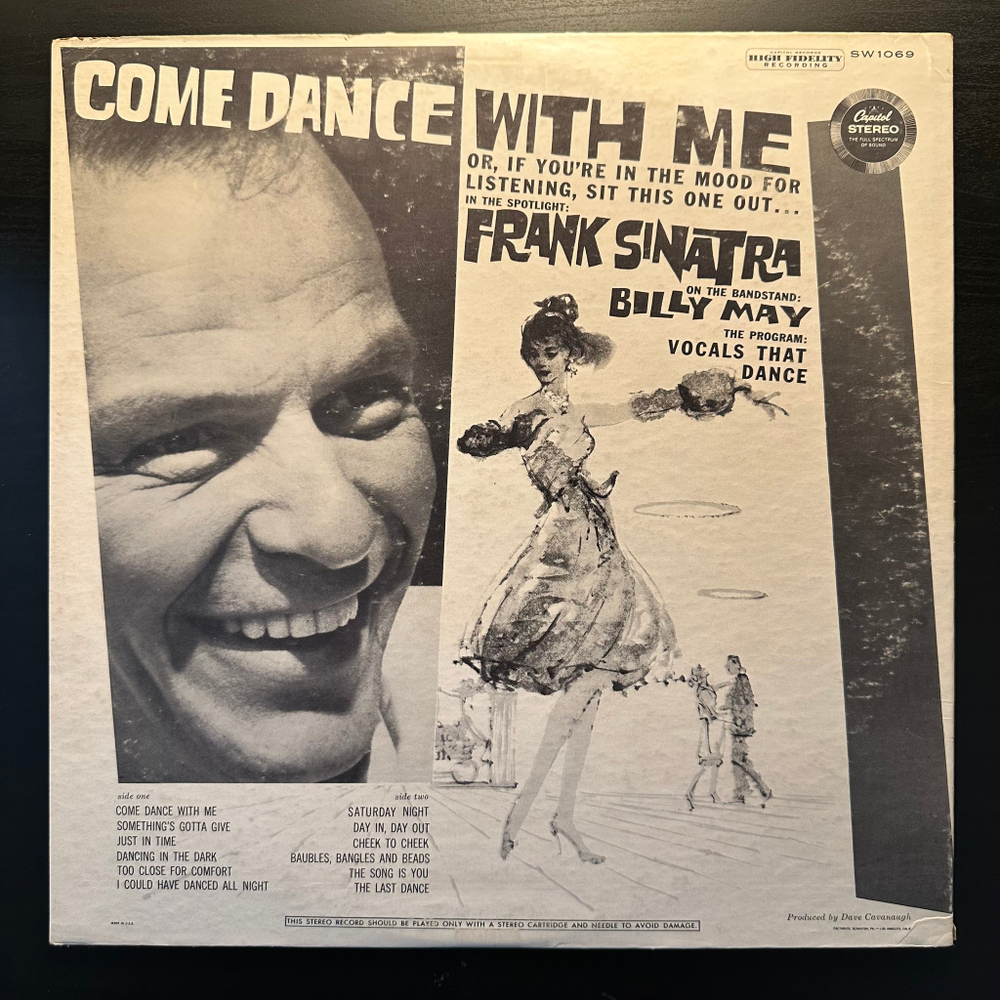 Frank Sinatra With Billy May And His Orchestra ‎– Come Dance With Me! (США 1959г.)