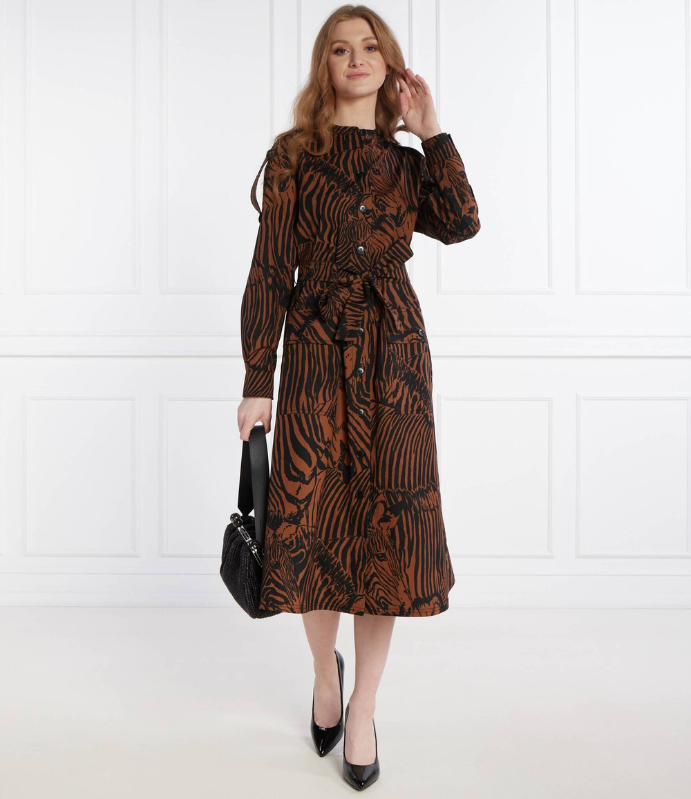 Платье с ремешком UNIONE Weekend MaxMara - коричневый(152211526)