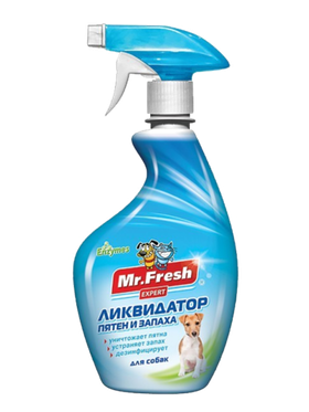 Mr.Fresh Expert 3в1 Ликвидвидатор пятен и запаха для собак 500мл.