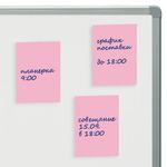 Блок самоклеящийся (стикеры) STAFF STANDARD, ПАСТЕЛЬНЫЙ 76х51 мм, розовый, 100 листов, 116584