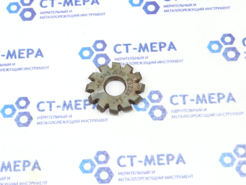 Фреза модульная М0.3 №5 z=12 dпос=10 D=30