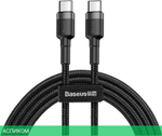 Кабель Baseus Type-C Cafule 1.0м CATKLF-GG1 серый/черный