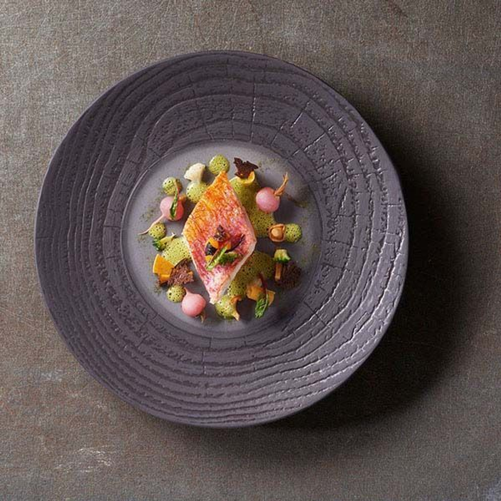 Тарелка «Арборесценс» мелкая;керамика;D=280,H=35мм; (Цвет: темно-серый)