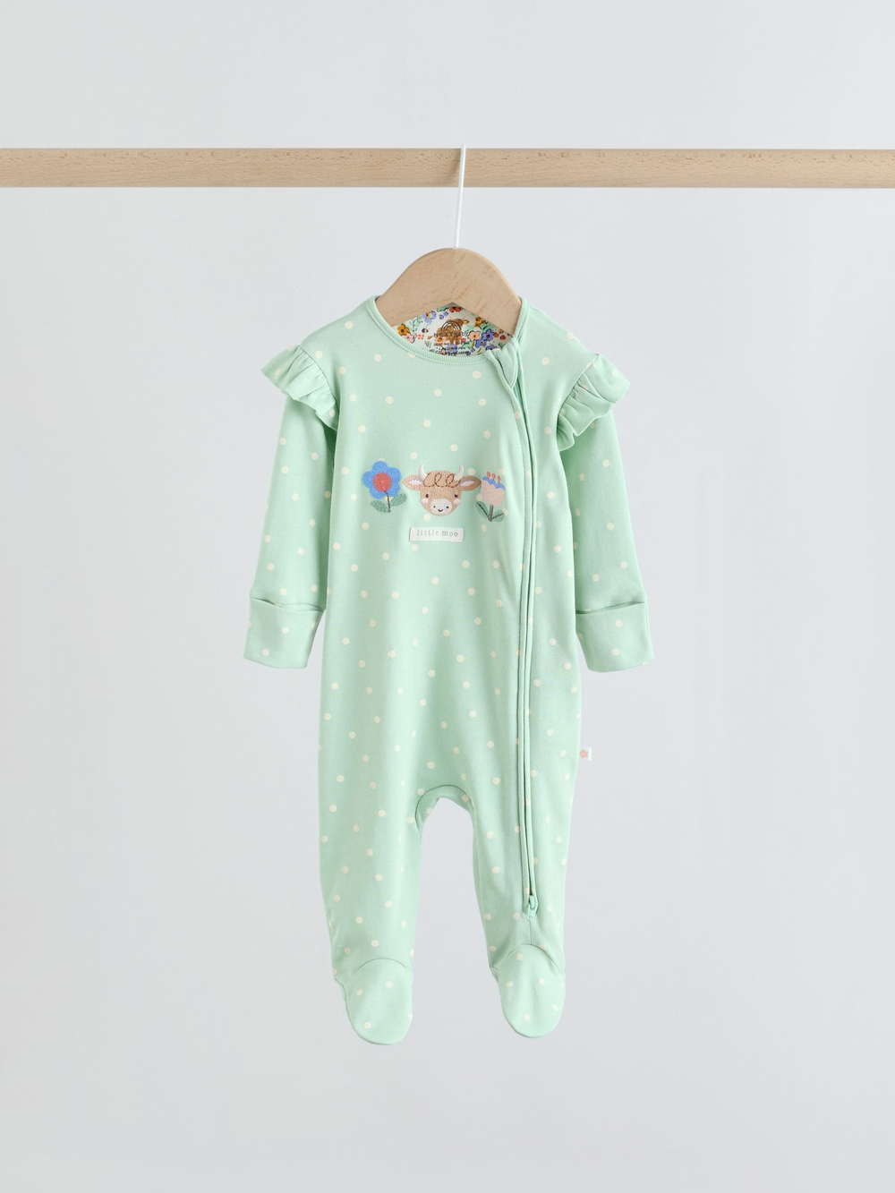 Комбинезон / Cлип для малышей Next F13-314, 3 шт., Светло-зеленый, Розовый