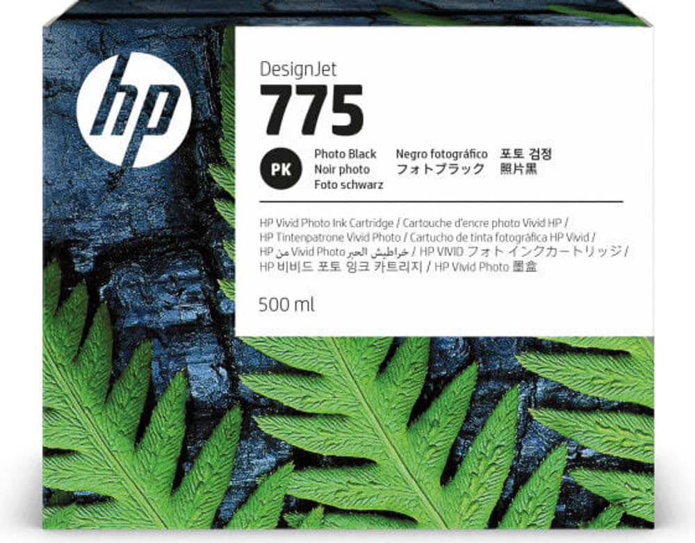 HP Струйный картридж 775, 500 мл, черный фото 1XB21A
