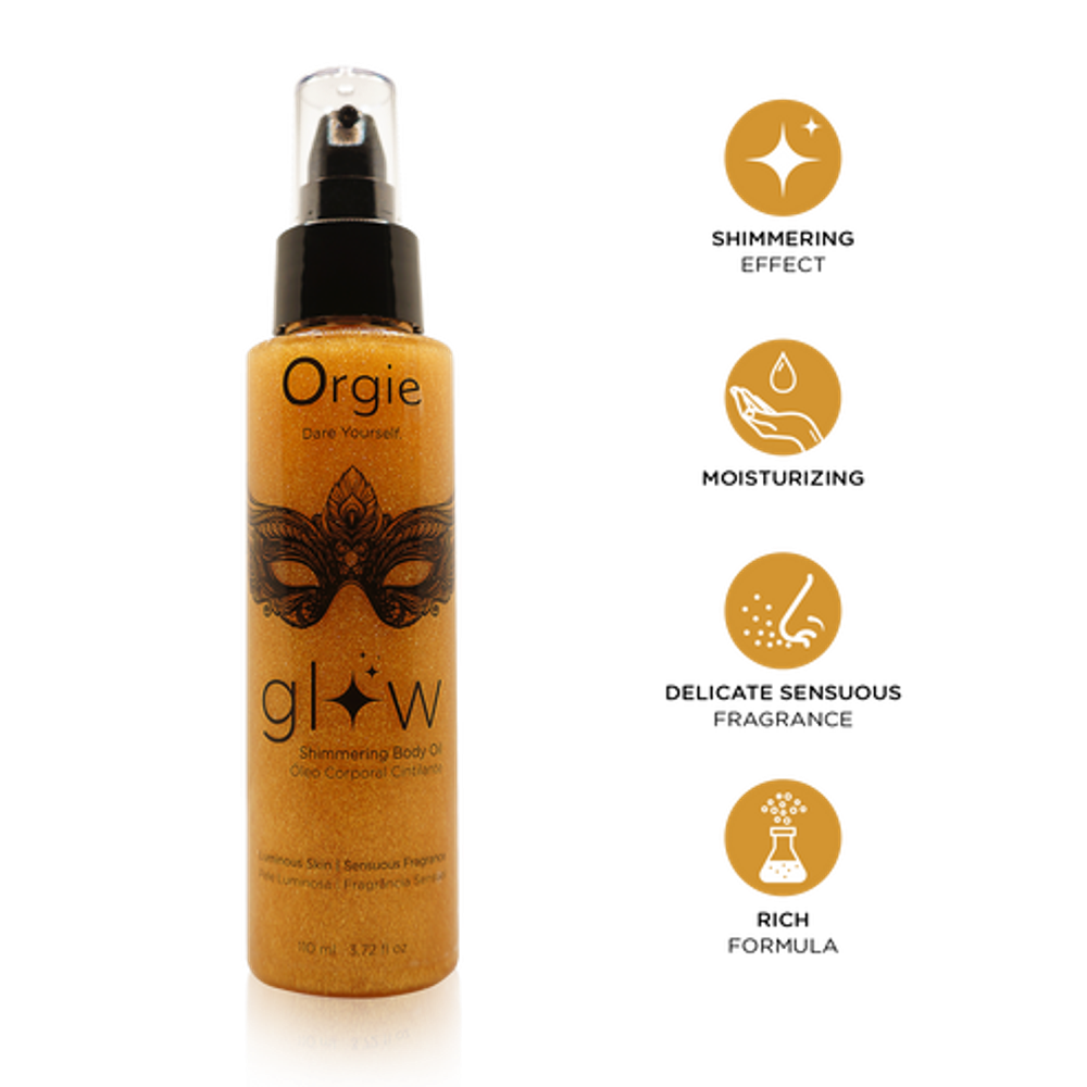 Мерцающий хайлайтер масло для тела Orgie Glow Shimmering Body Oil 110мл