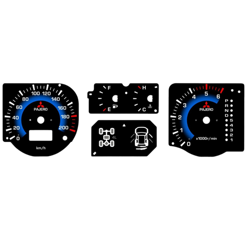 №1 - Шкала приборов Mitsubishi Pajero 3