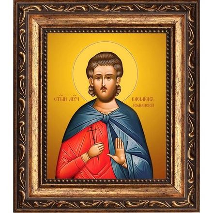 Василиск Команский святой мученик. Икона на холсте.
