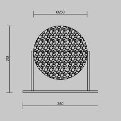 Настольная лампа светодиодная Maytoni   MOD387TL-L8CH3K