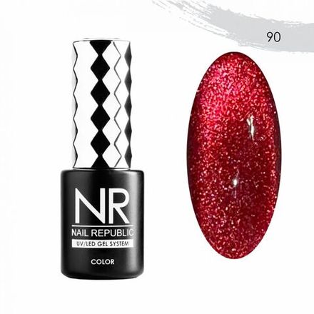 NR Northern Lights Гель лак Кошачий глаз CAT-90, 10мл