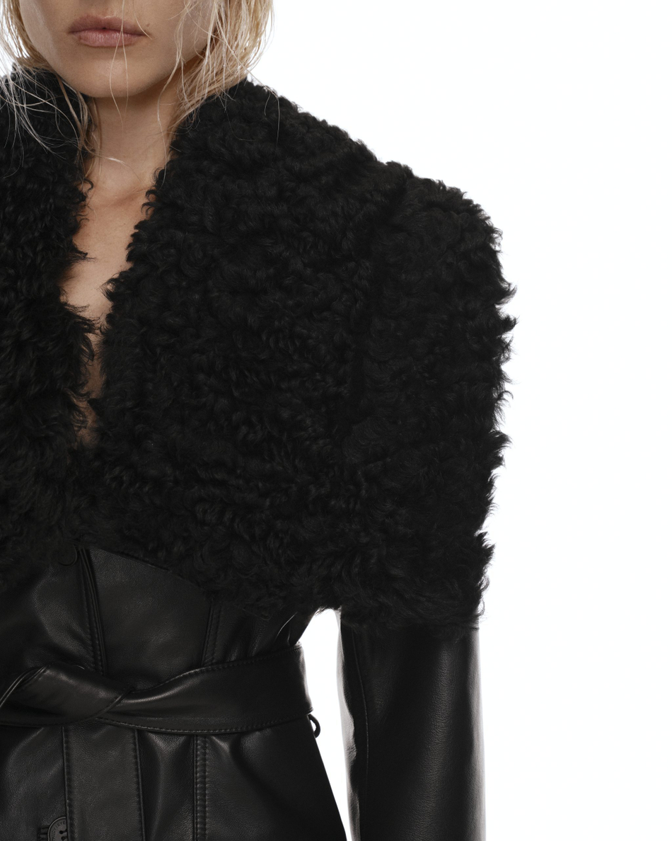 Тренч кожаный