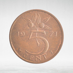 Netherlands, 5 Cents - Juliana, 1971, VF