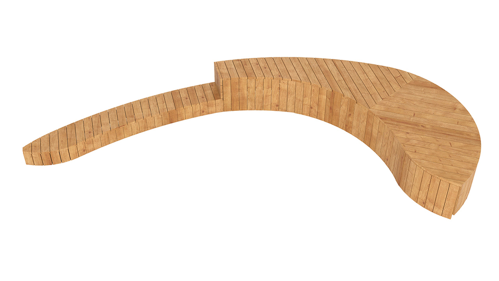 Скамья криволинейная SK00079