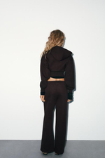 Брюки из трикотажа с прямыми брючинами - ZARA