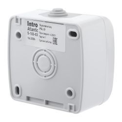 Переключатель Intro Atlantic 5-103-03 10А-250В, IP54, открытой установки, серый | Intro