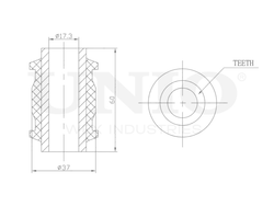 Сайлентблок задней поперечной тяги UNIO RMP-20569