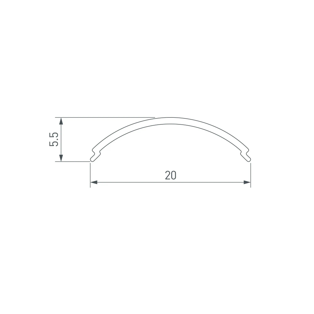Экран SL-KANT-H16 ROUND OPAL (Arlight, Пластик) 024038