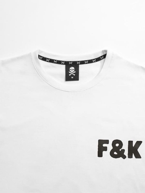 Футболка оверсайз F&K белая - фото 4